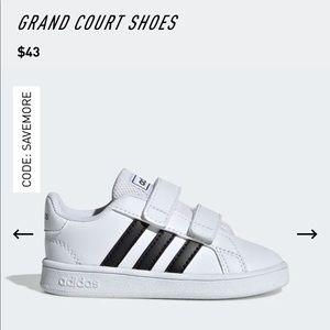 Adidas Toddler 10K US Grand Court Sneakers